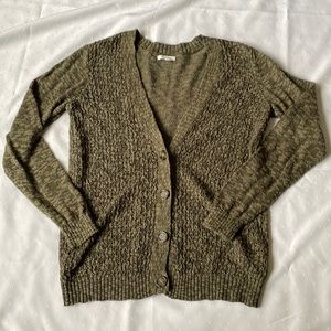 NWOT Maurice Cozy Cardigan in Olive Green